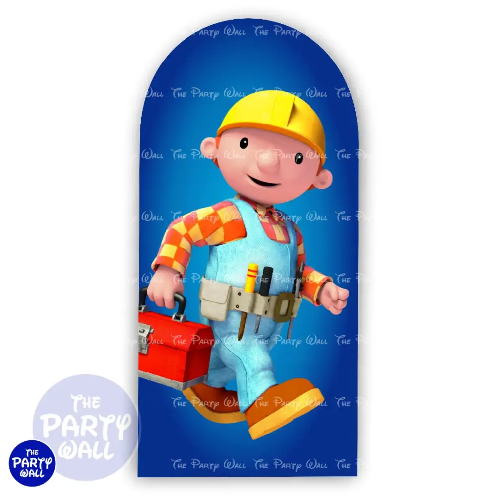 Bob el Constructor - Funda para mampara de punta redonda o rectangular The Party Wall