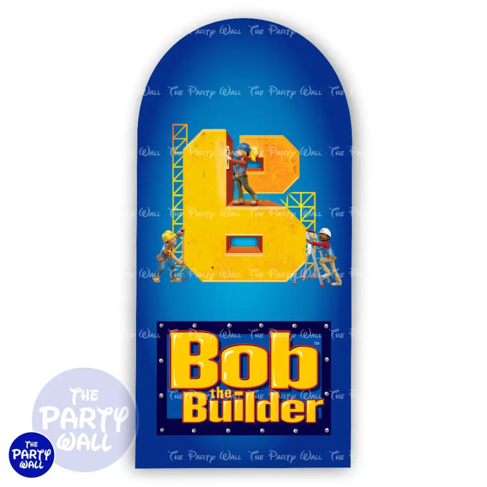 Bob el Constructor - Funda para mampara de punta redonda o rectangular The Party Wall