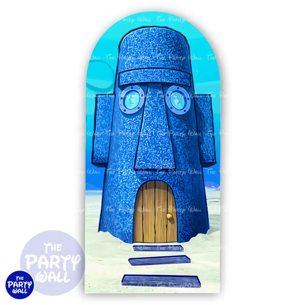 Bob Esponja - Funda para mampara de punta redonda o rectangular The Party Wall