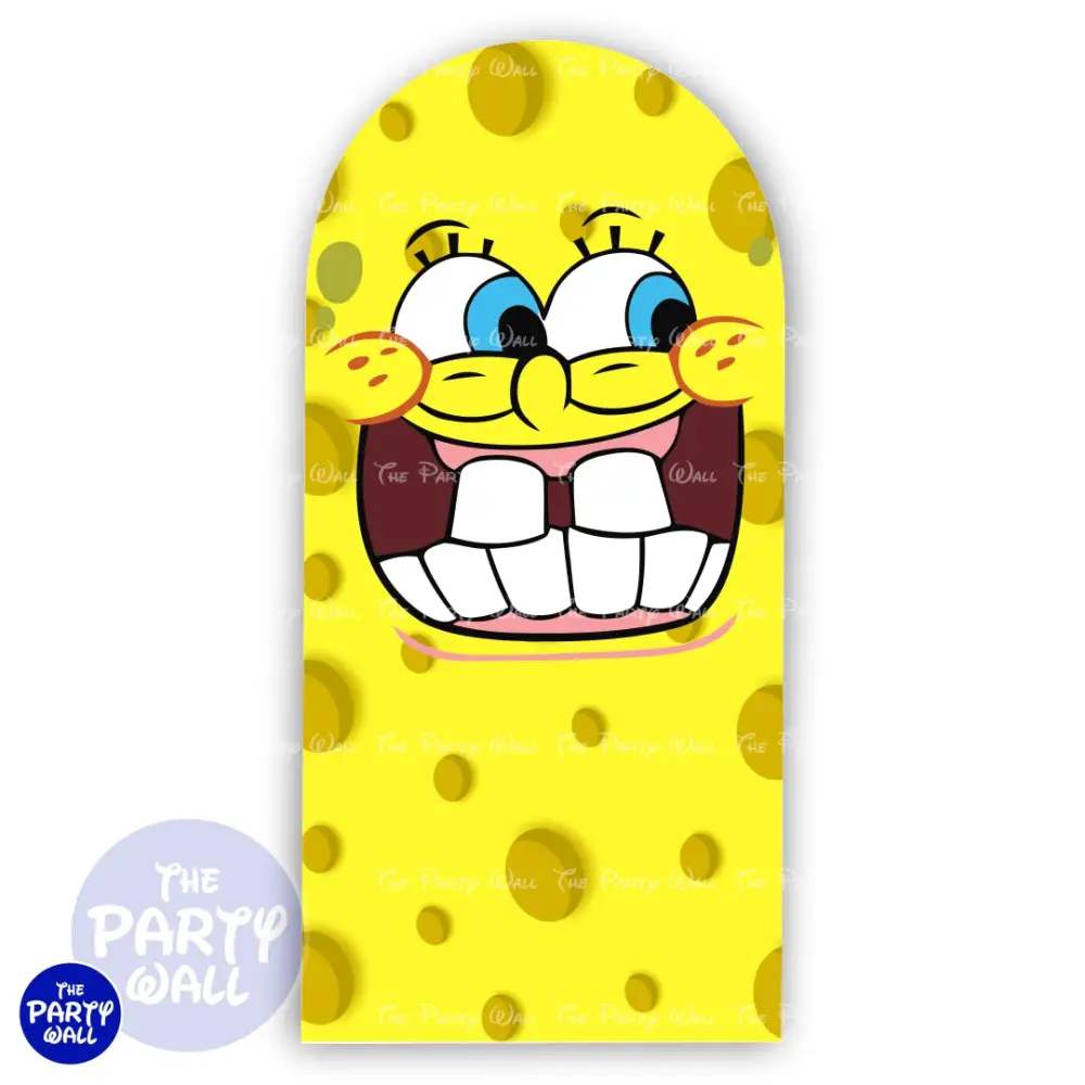 Bob Esponja - Funda para mampara de punta redonda o rectangular The Party Wall