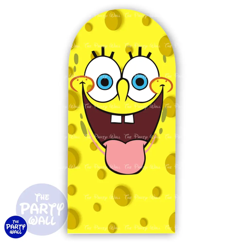 Bob Esponja - Funda para mampara de punta redonda o rectangular The Party Wall