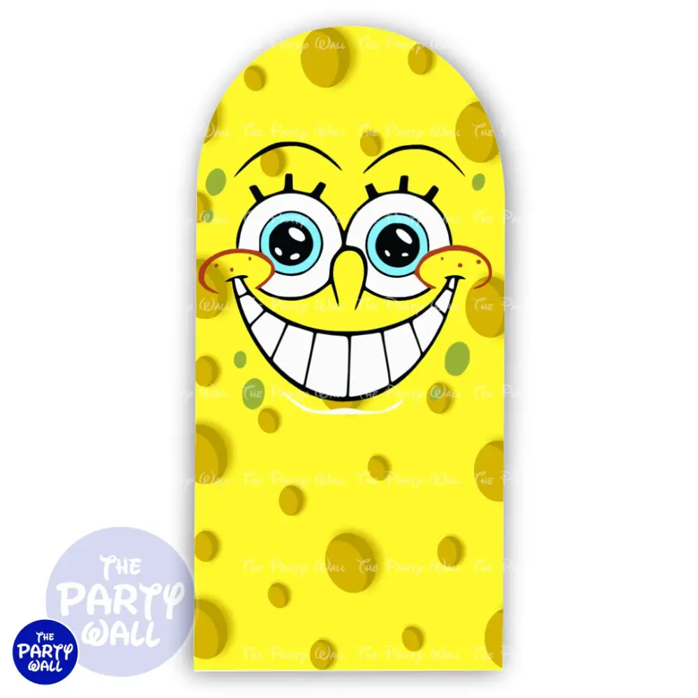 Bob Esponja - Funda para mampara de punta redonda o rectangular The Party Wall