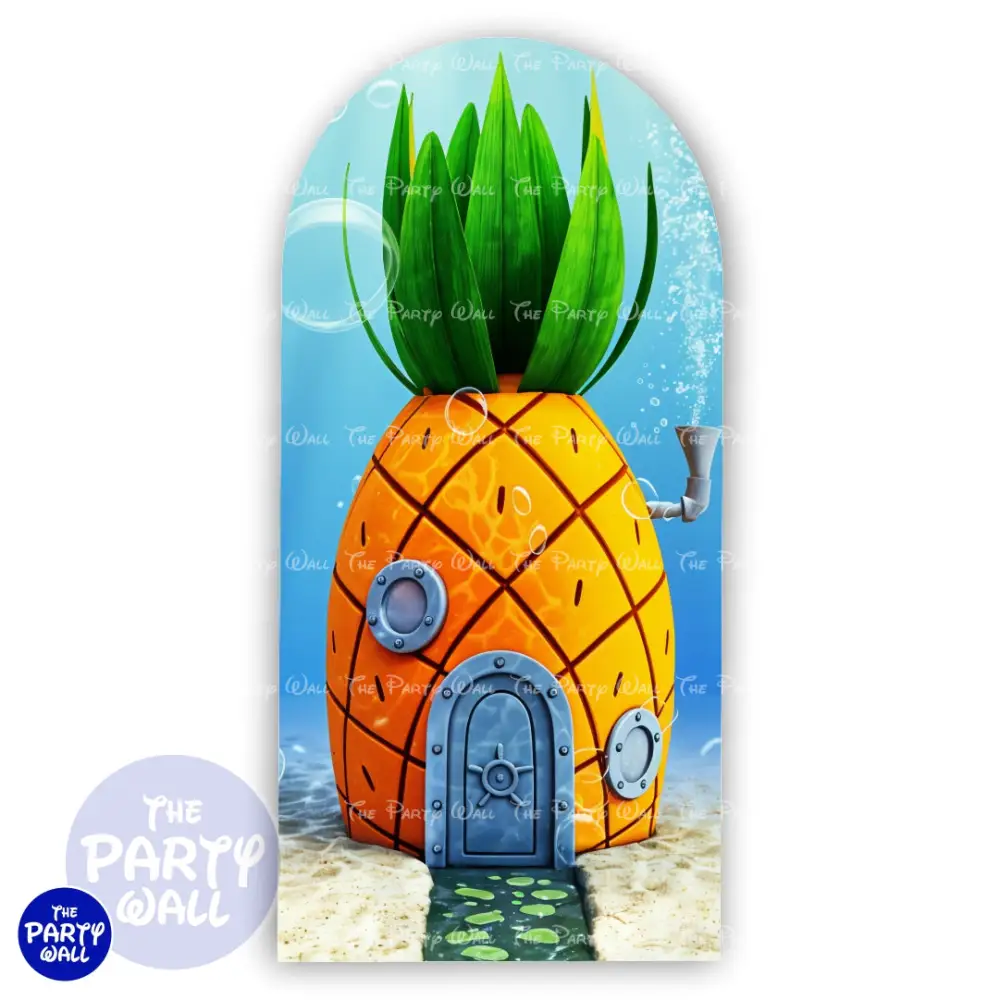 Bob Esponja - Funda para mampara de punta redonda o rectangular The Party Wall