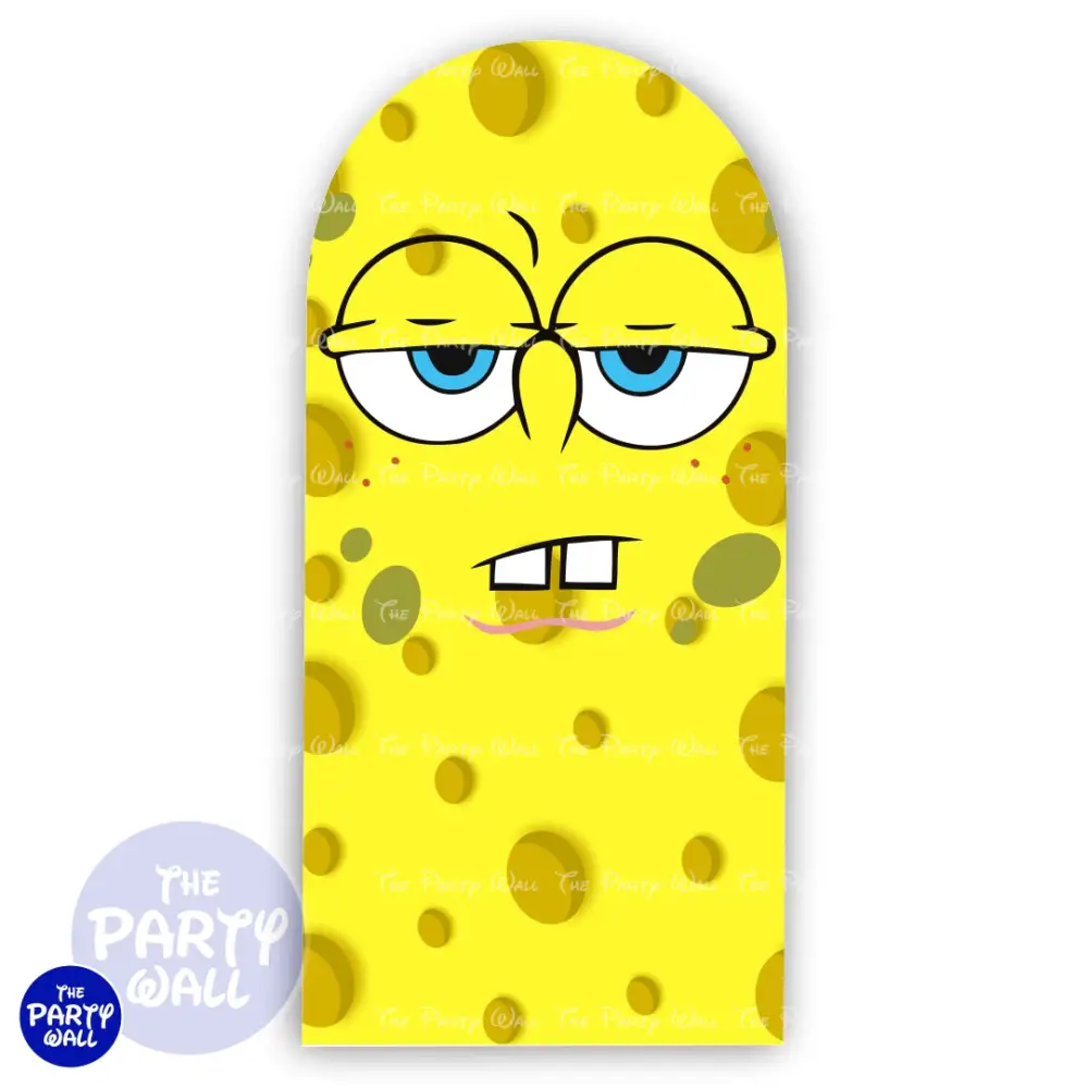 Bob Esponja - Funda para mampara de punta redonda o rectangular The Party Wall