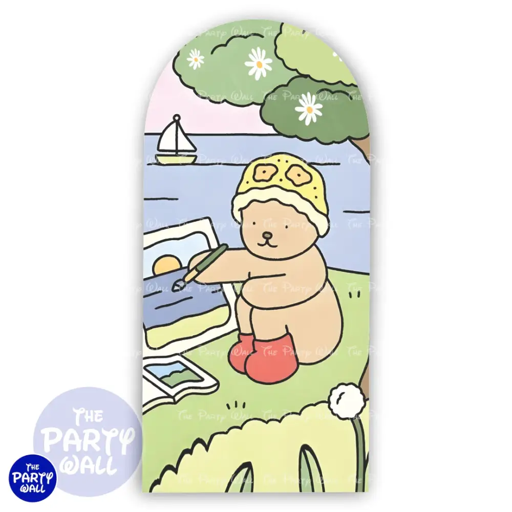 Bobbie Goods - Funda para mampara de punta redonda o rectangular The Party Wall