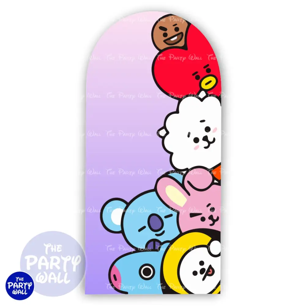BTS - Funda para mampara de punta redonda o rectangular The Party Wall