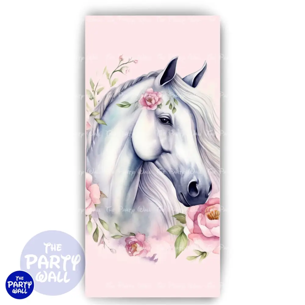Caballos - Funda para mampara de punta redonda o rectangular The Party Wall
