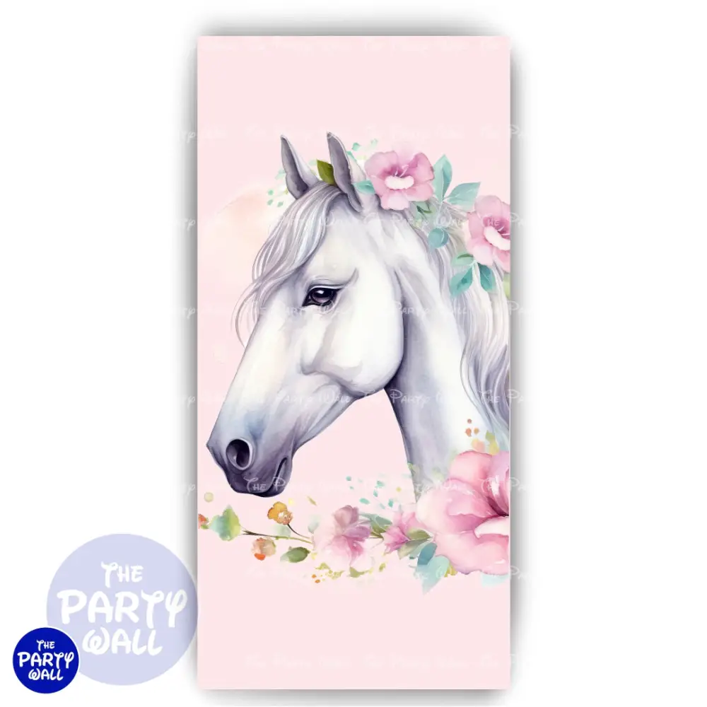 Caballos - Funda para mampara de punta redonda o rectangular The Party Wall