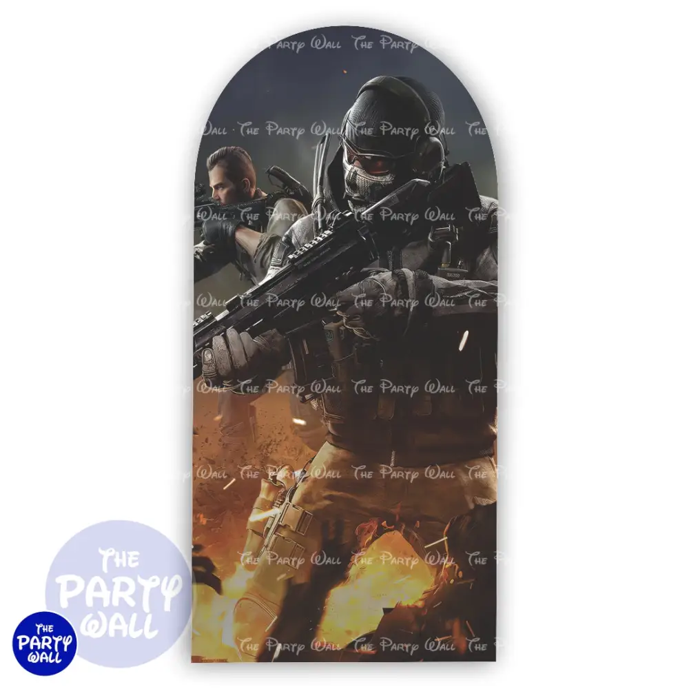 Call Duty - Funda para mampara de punta redonda o rectangular The Party Wall
