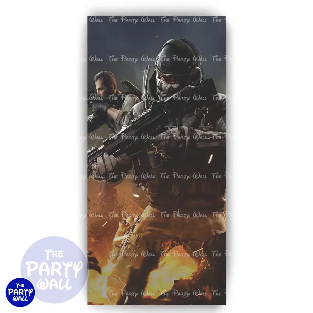Call Duty - Funda para mampara de punta redonda o rectangular The Party Wall