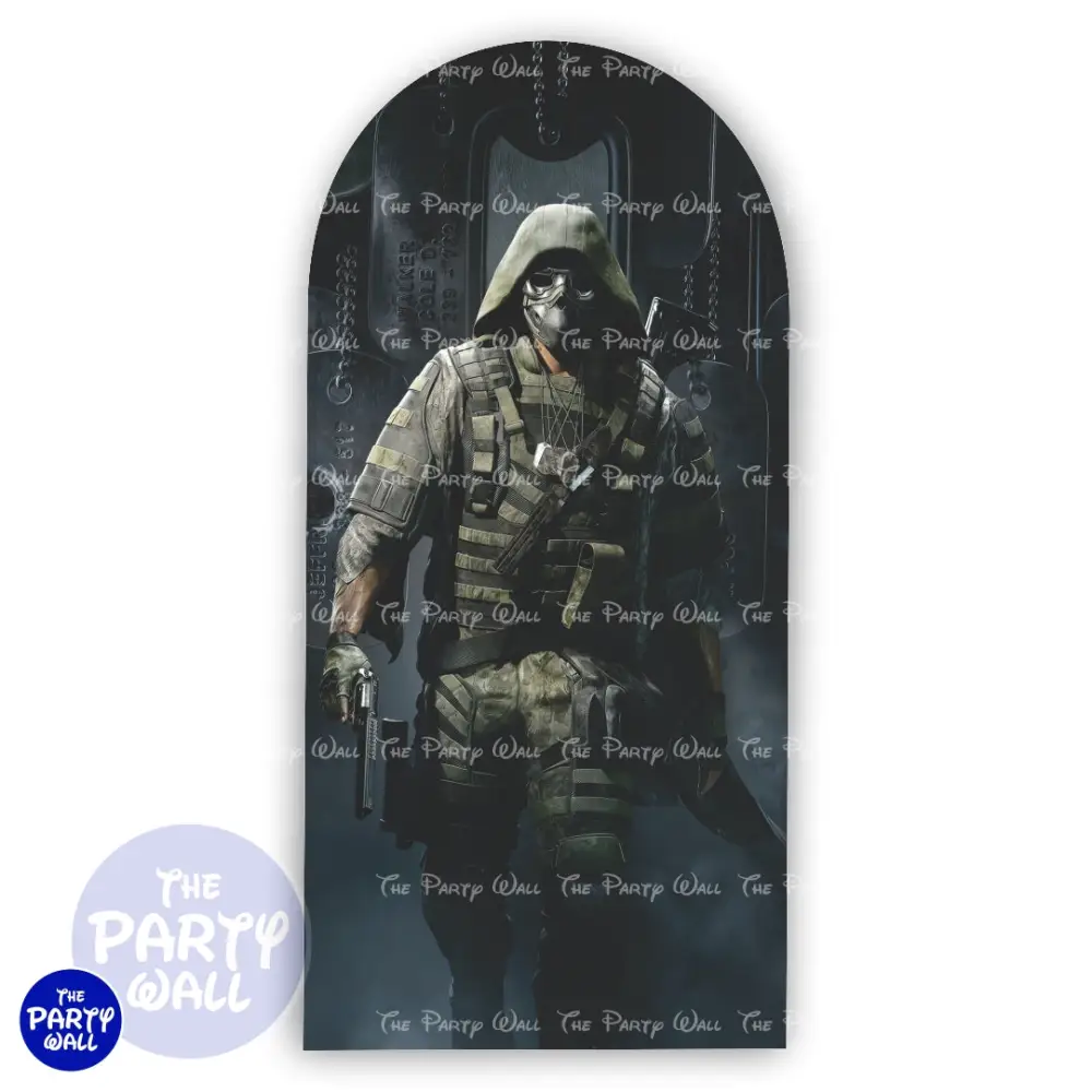 Call Duty - Funda para mampara de punta redonda o rectangular The Party Wall