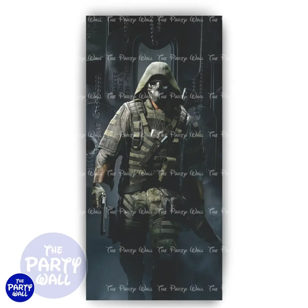 Call Duty - Funda para mampara de punta redonda o rectangular The Party Wall