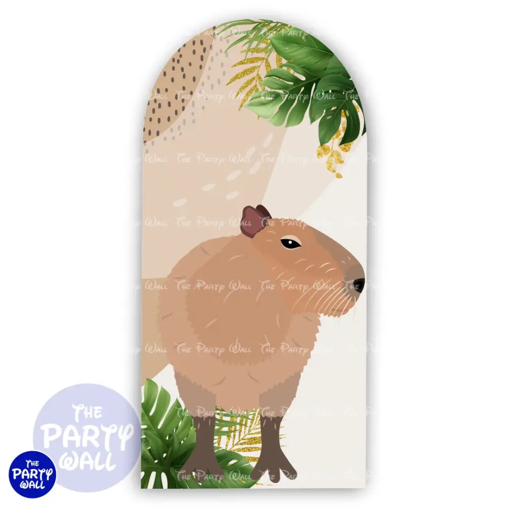 Capibara - Funda para mampara de punta redonda o rectangular The Party Wall