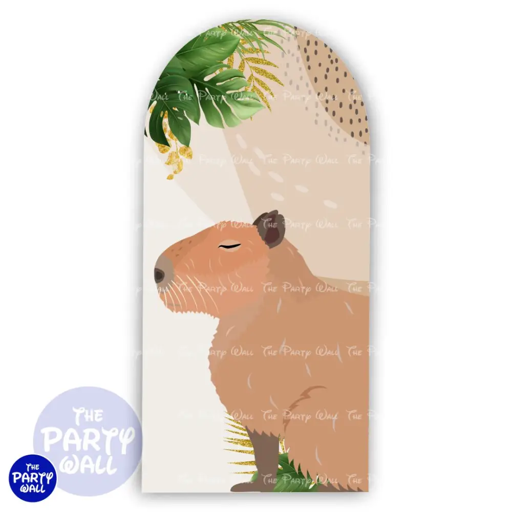 Capibara - Funda para mampara de punta redonda o rectangular The Party Wall