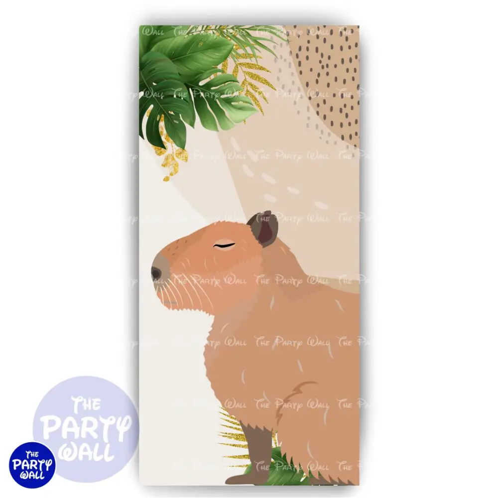 Capibara - Funda para mampara de punta redonda o rectangular The Party Wall