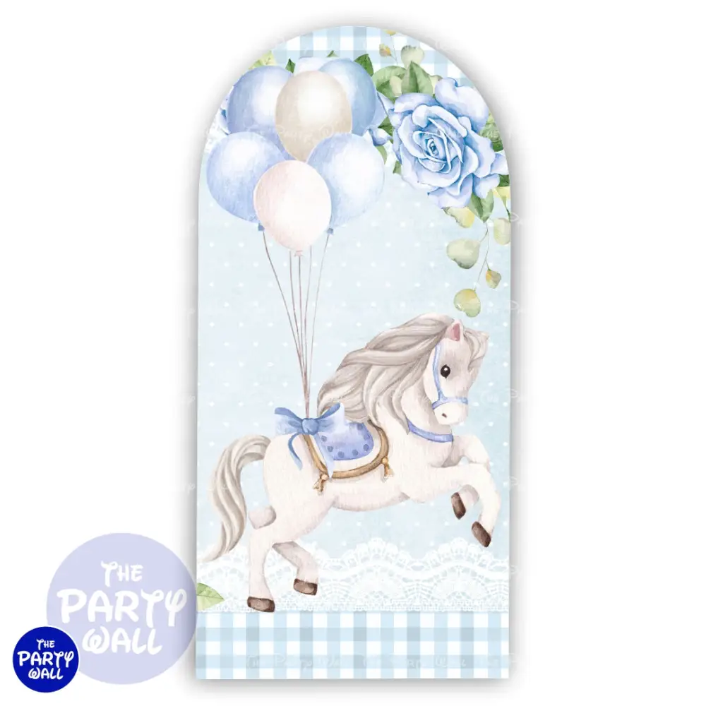 Carrusel Cute - Funda para mampara de punta redonda o rectangular The Party Wall