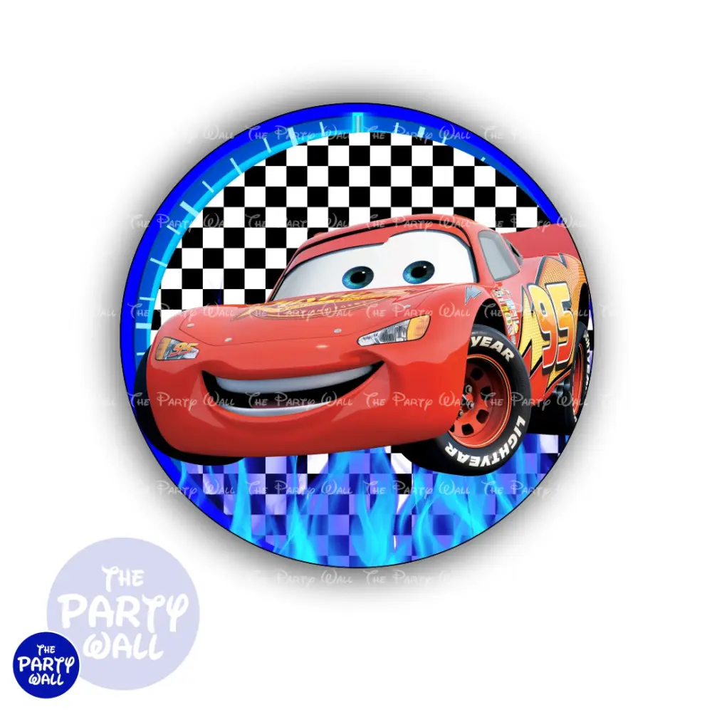 Cars - Funda para mampara circular The Party Wall
