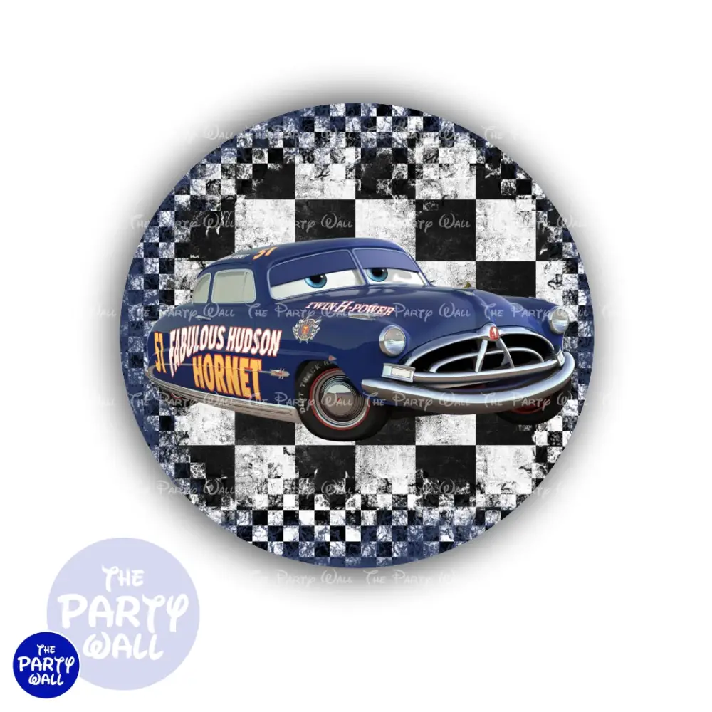 Cars - Funda para mampara circular The Party Wall