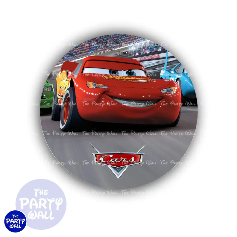 Cars - Funda para mampara circular The Party Wall