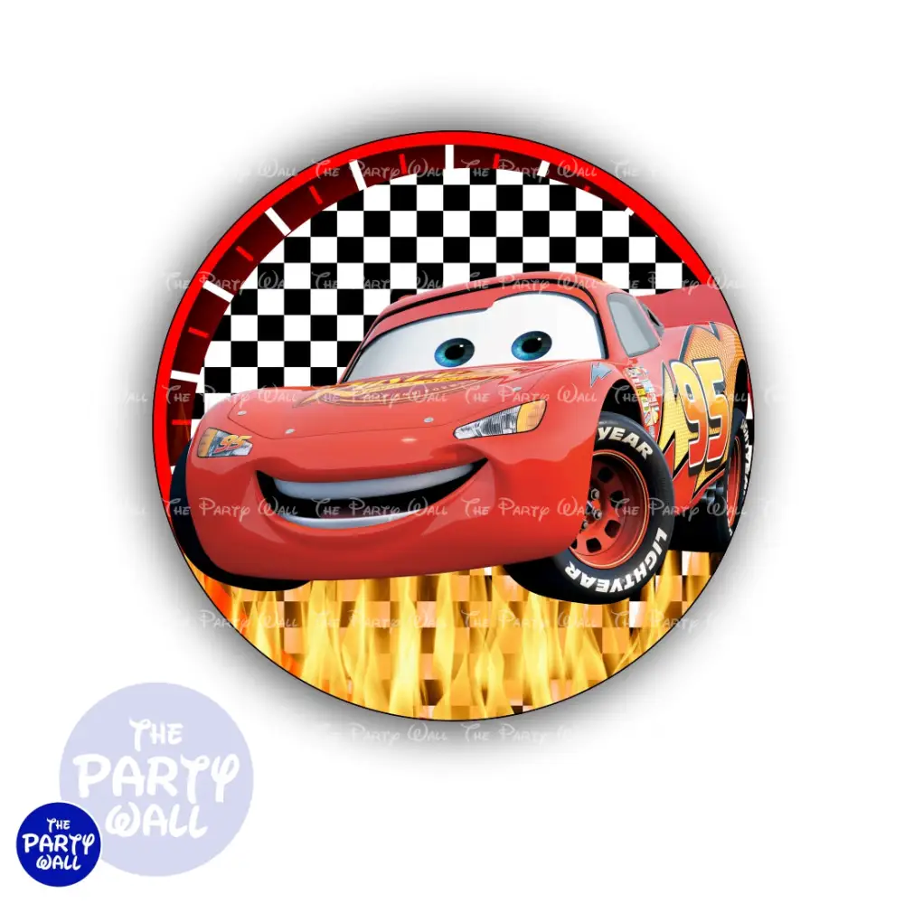 Cars - Funda para mampara circular The Party Wall