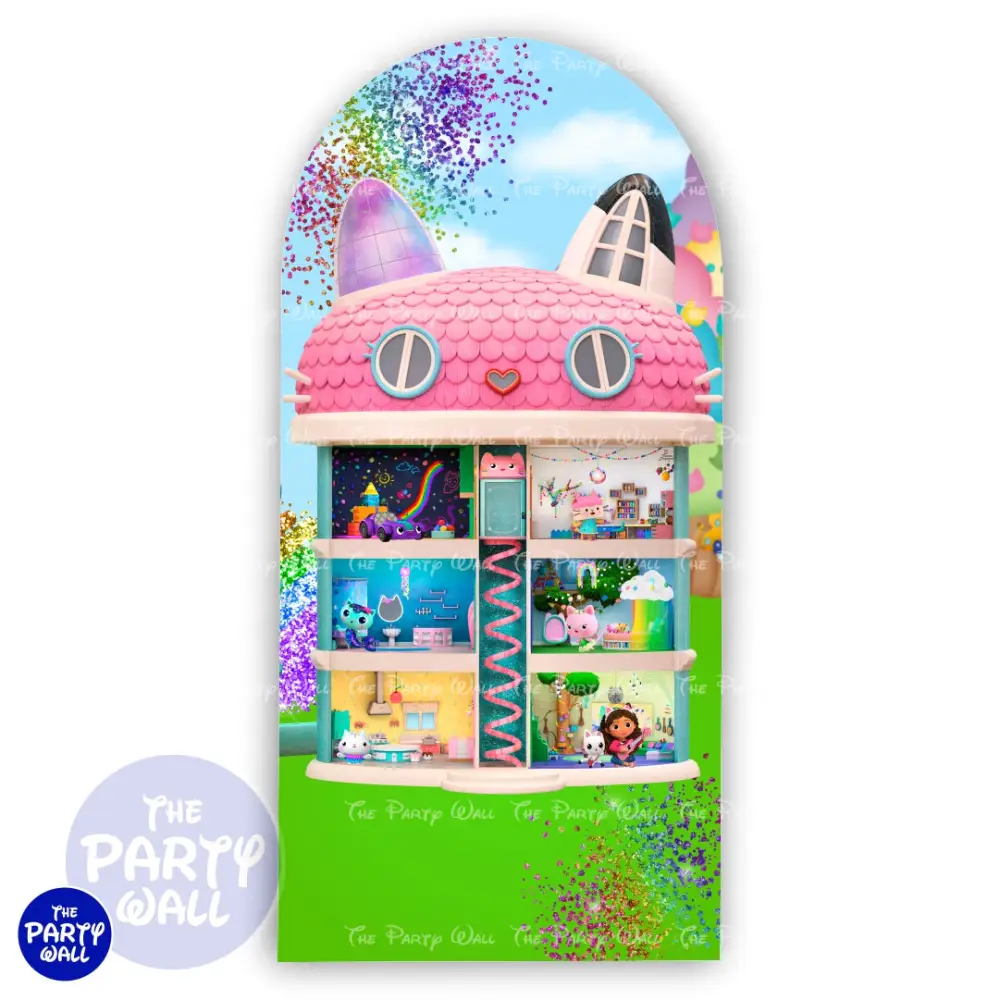 La Casa de Gabby - Funda para mampara de punta redonda o rectangular The Party Wall