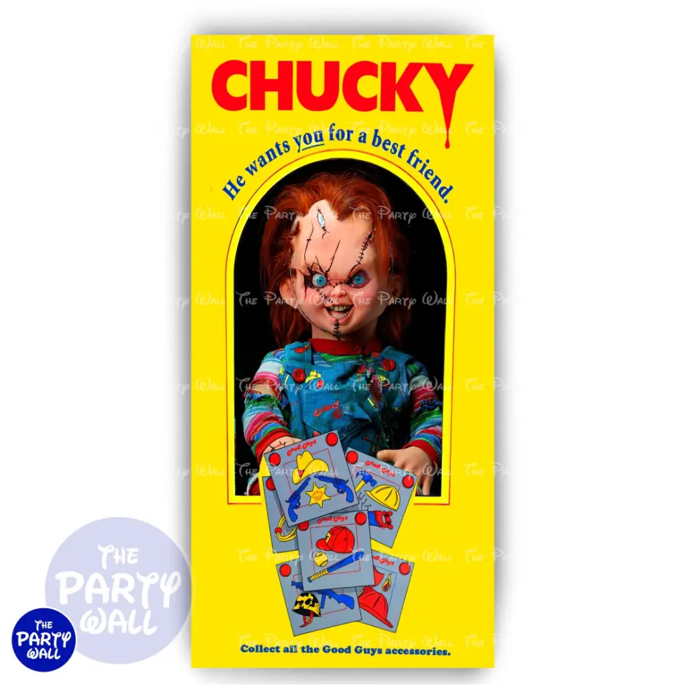 Chucky - Funda para mampara de punta redonda o rectangular The Party Wall