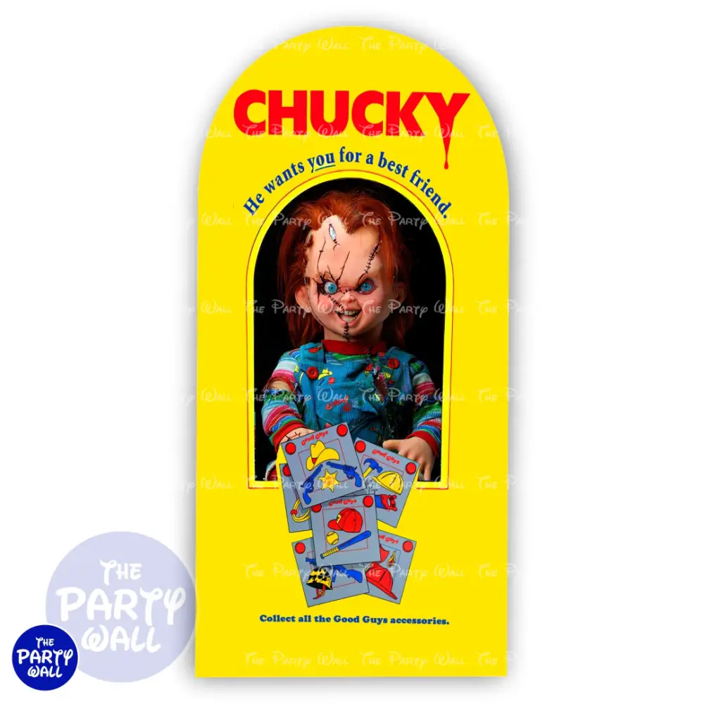 Chucky - Funda para mampara de punta redonda o rectangular The Party Wall