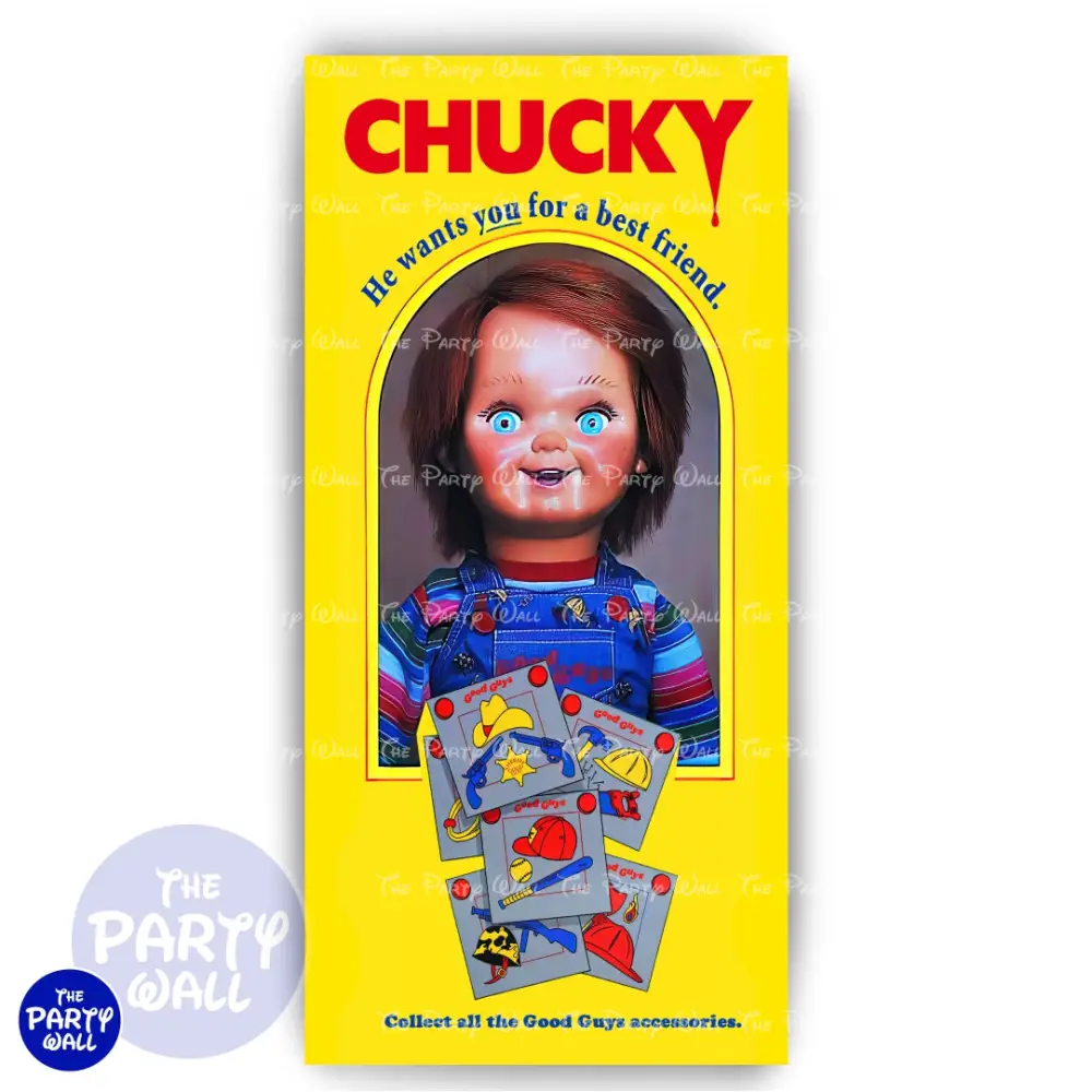 Chucky - Funda para mampara de punta redonda o rectangular The Party Wall