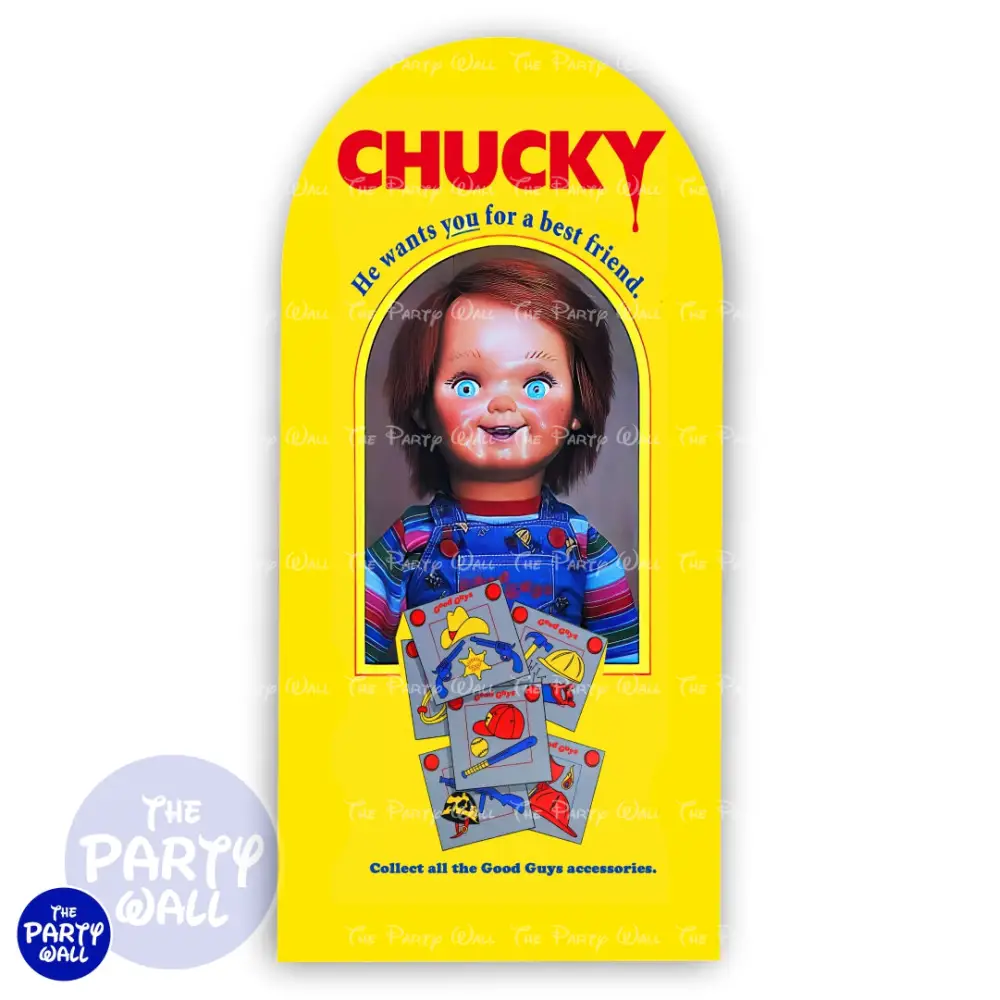 Chucky - Funda para mampara de punta redonda o rectangular The Party Wall