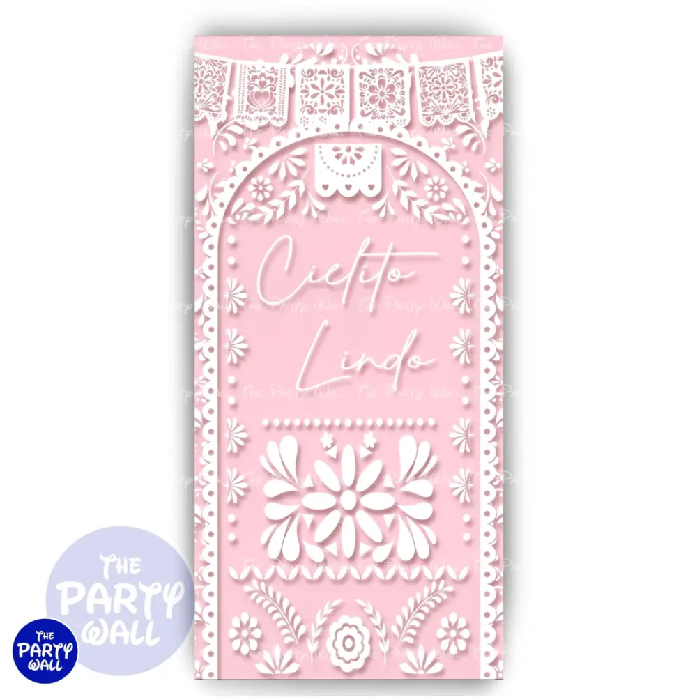 Cielito Lindo - Funda para mampara de punta redonda o rectangular The Party Wall