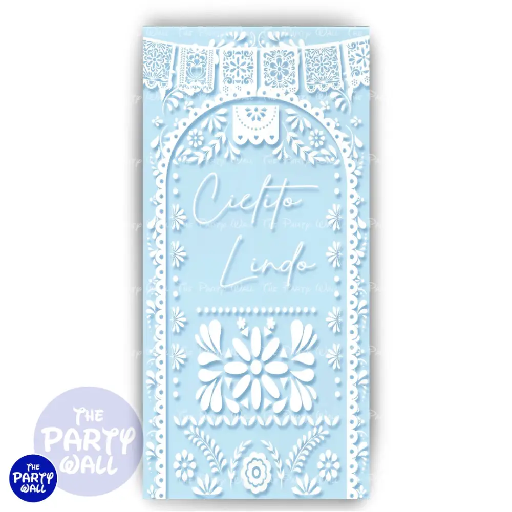 Cielito Lindo - Funda para mampara de punta redonda o rectangular The Party Wall