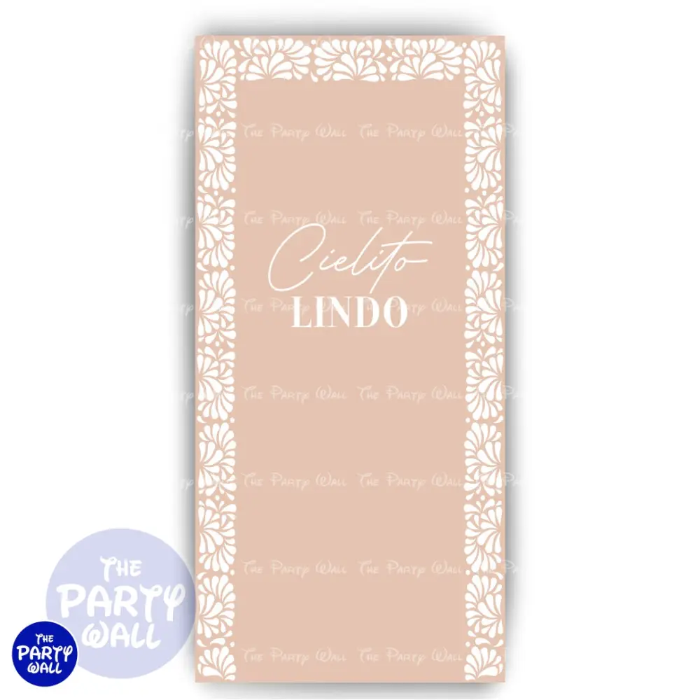 Cielito Lindo - Funda para mampara de punta redonda o rectangular The Party Wall