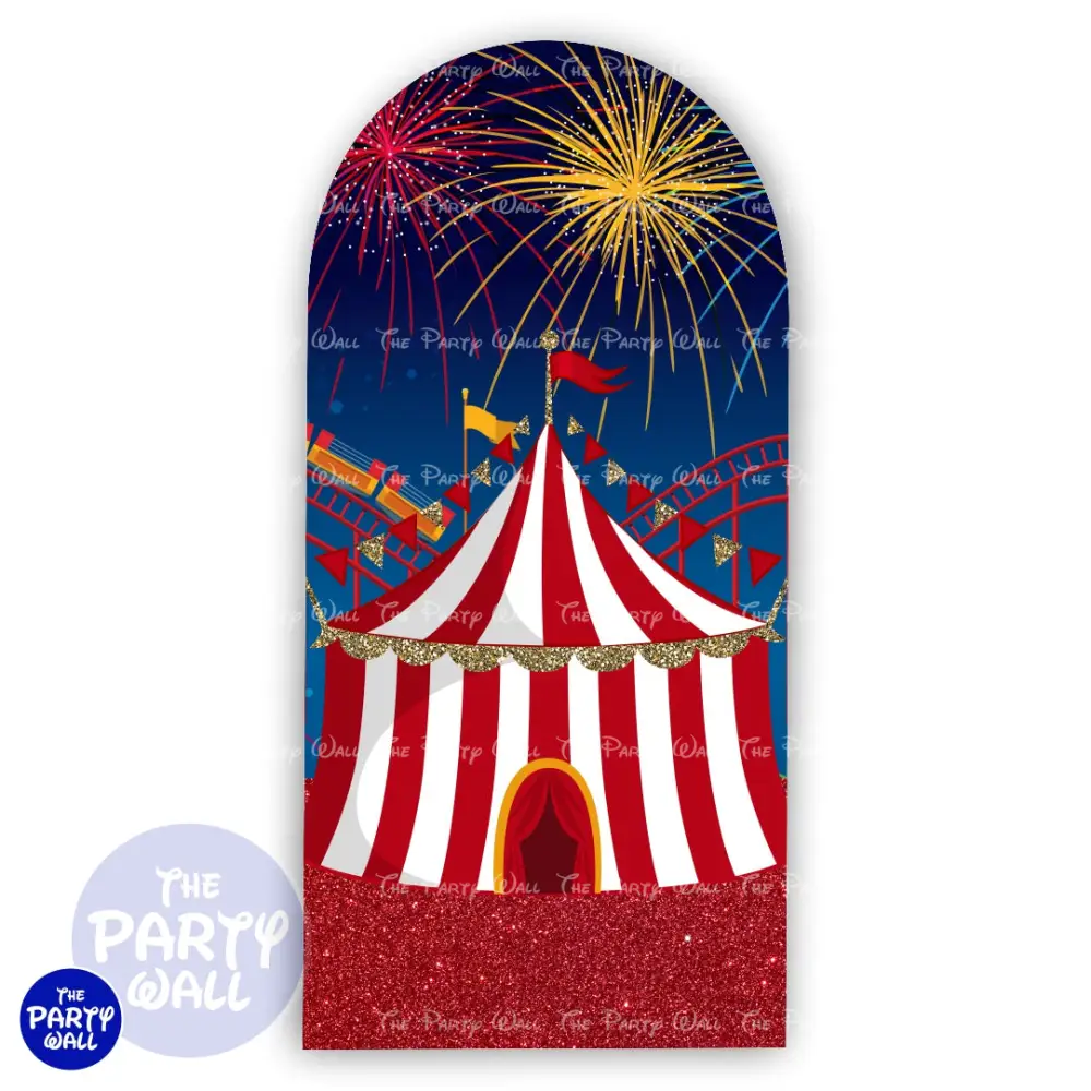 Circo - Funda para mampara de punta redonda o rectangular The Party Wall