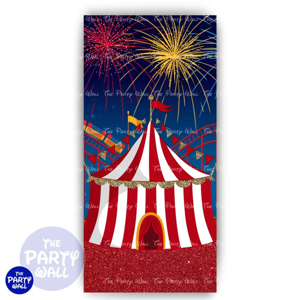 Circo - Funda para mampara de punta redonda o rectangular The Party Wall
