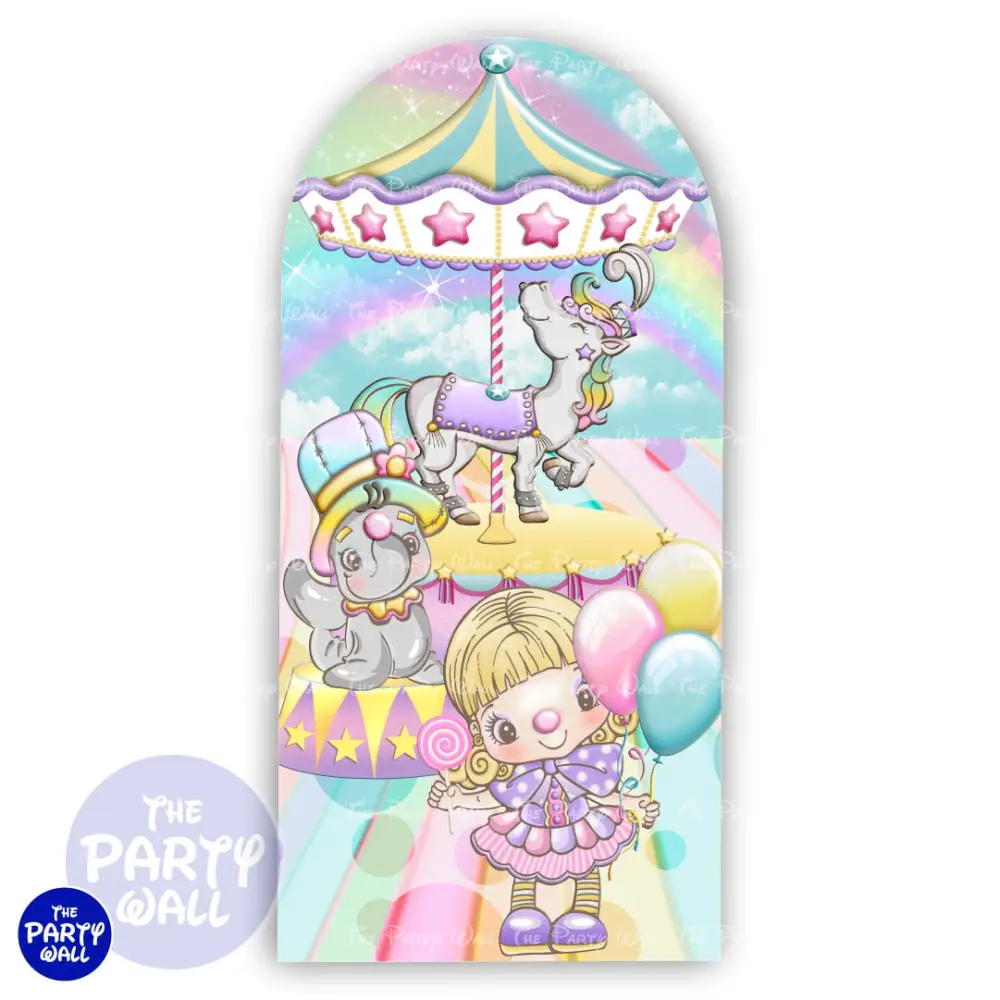 Circo - Funda para mampara de punta redonda o rectangular The Party Wall