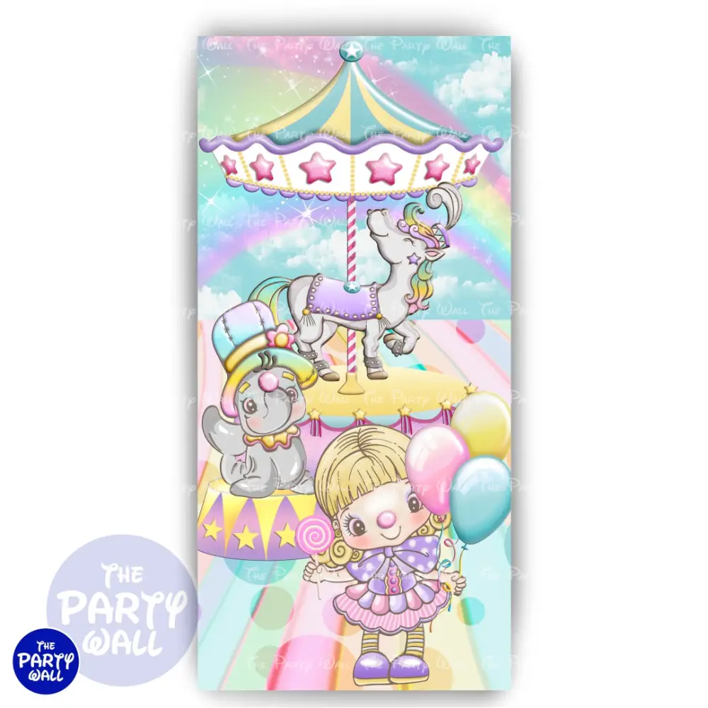 Circo - Funda para mampara de punta redonda o rectangular The Party Wall