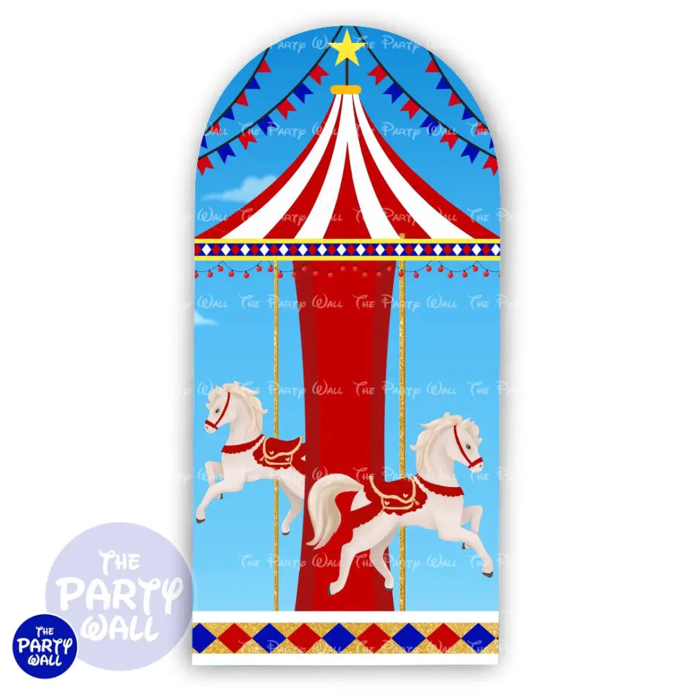 Circo - Funda para mampara de punta redonda o rectangular The Party Wall