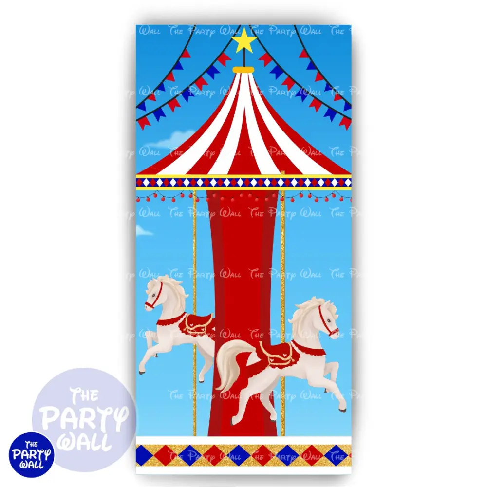 Circo - Funda para mampara de punta redonda o rectangular The Party Wall