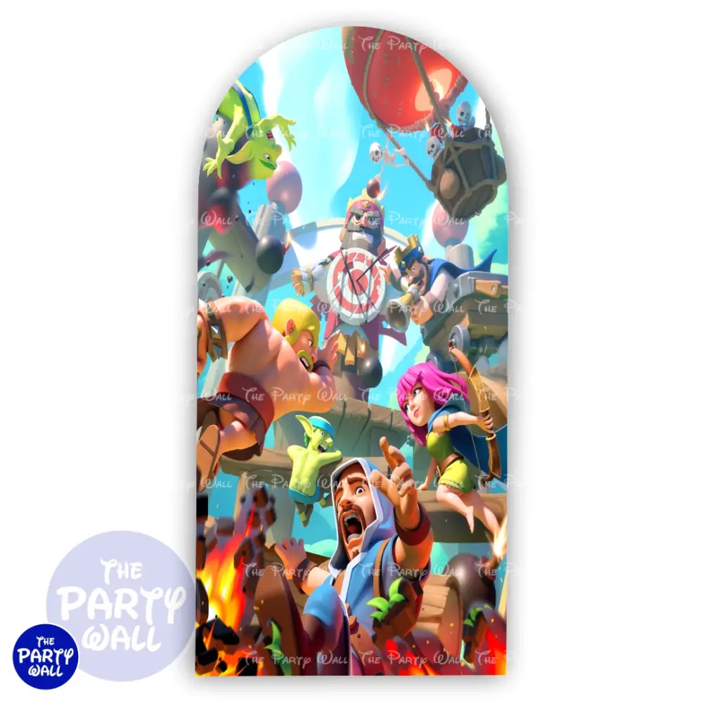 Clash Royale - Funda para mampara de punta redonda o rectangular The Party Wall