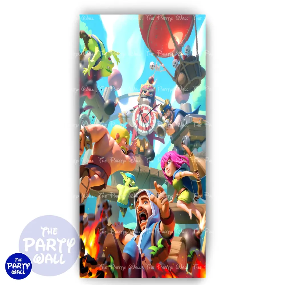 Clash Royale - Funda para mampara de punta redonda o rectangular The Party Wall
