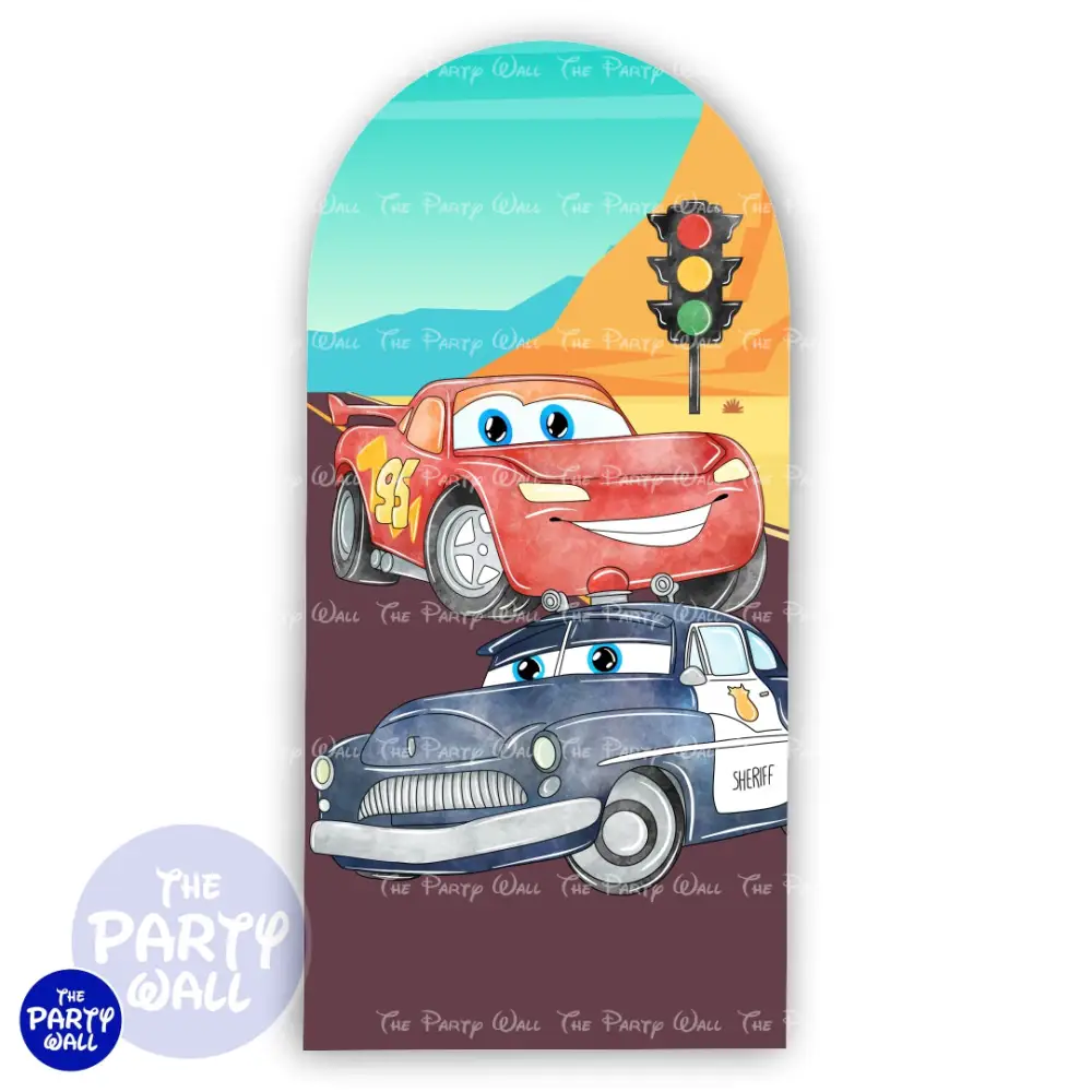 Coches - Funda para mampara de punta redonda o rectangular The Party Wall