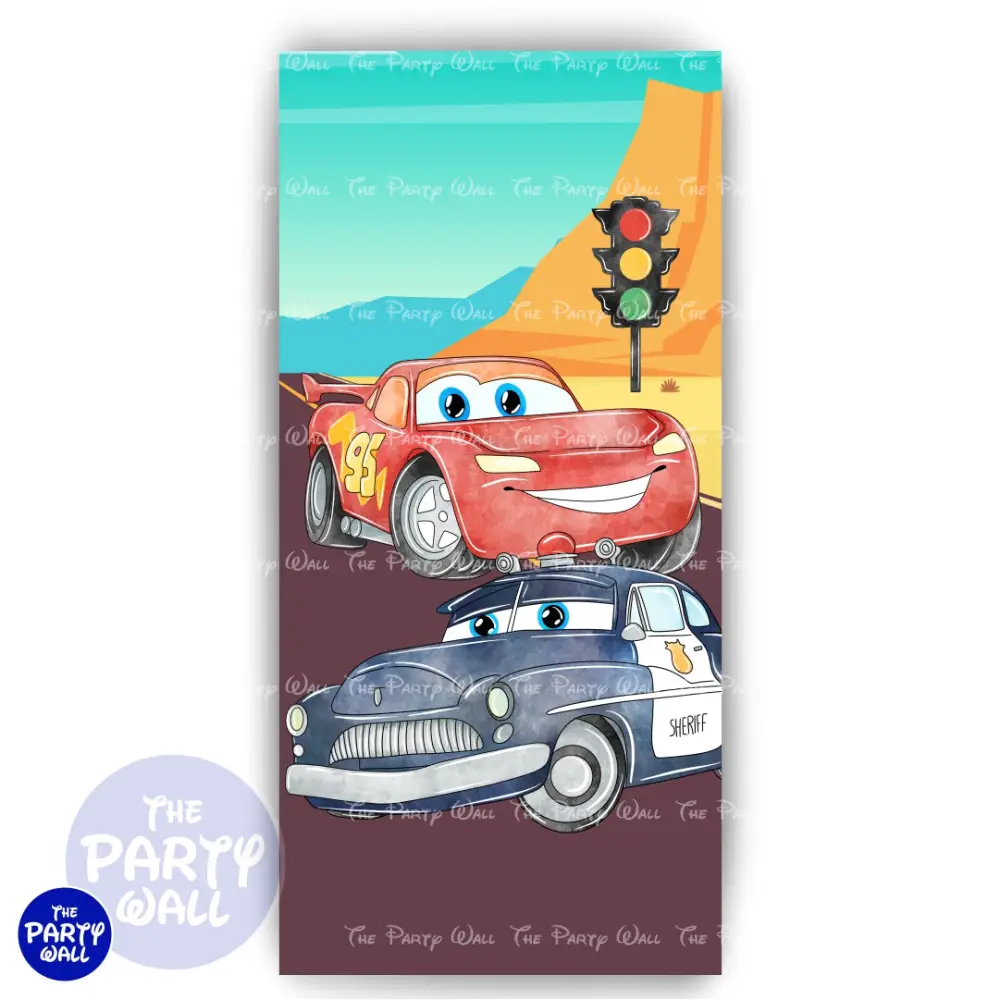 Coches - Funda para mampara de punta redonda o rectangular The Party Wall
