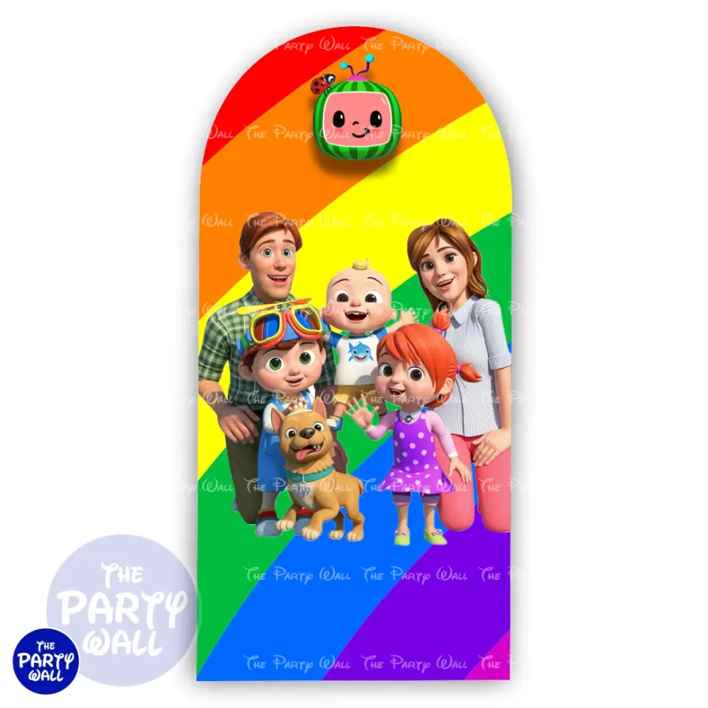 Cocomelon - Funda para mampara de punta redonda o rectangular The Party Wall