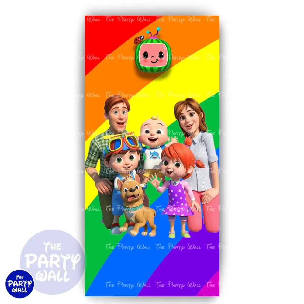 Cocomelon - Funda para mampara de punta redonda o rectangular The Party Wall