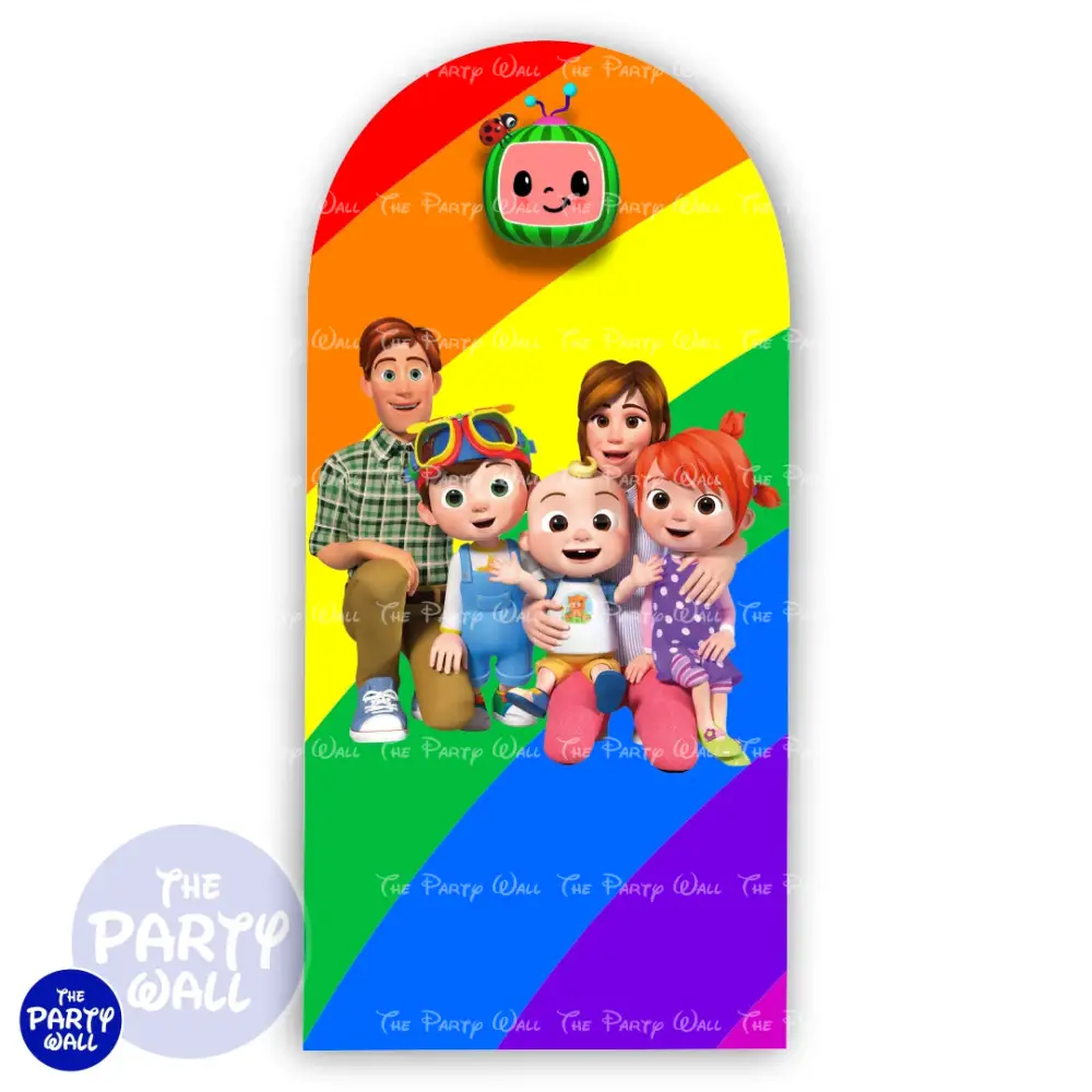 Cocomelon - Funda para mampara de punta redonda o rectangular The Party Wall