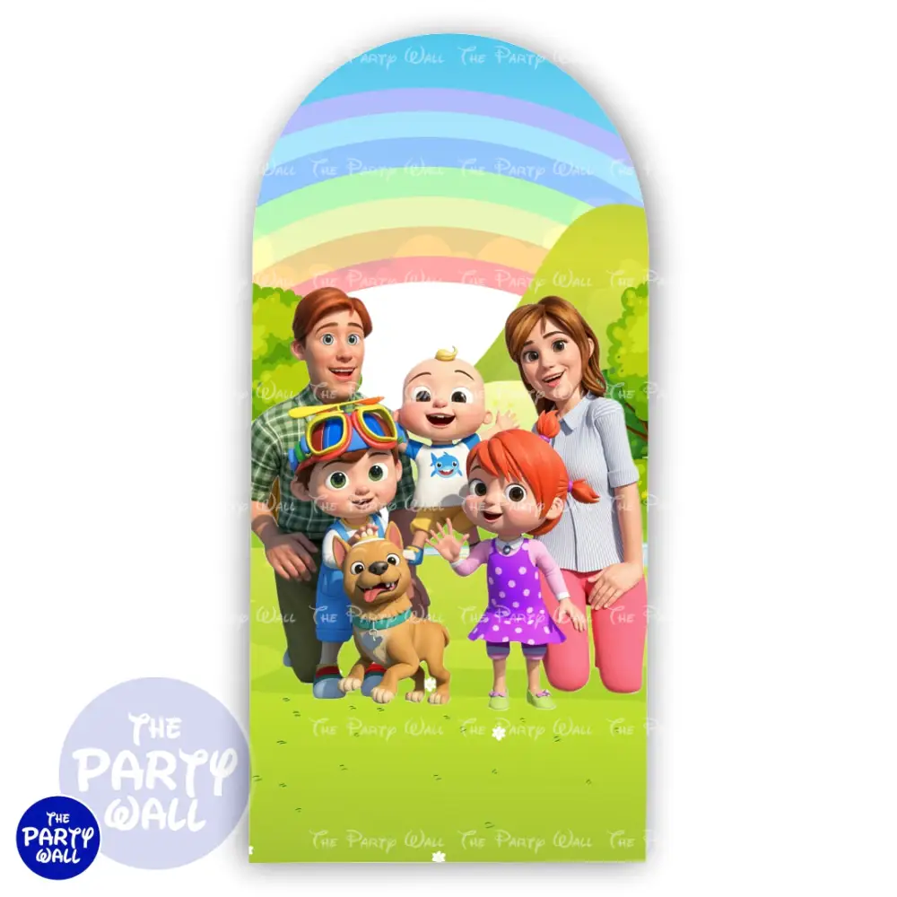 Cocomelon - Funda para mampara de punta redonda o rectangular The Party Wall