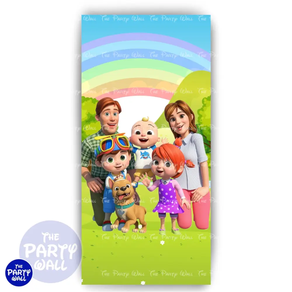 Cocomelon - Funda para mampara de punta redonda o rectangular The Party Wall