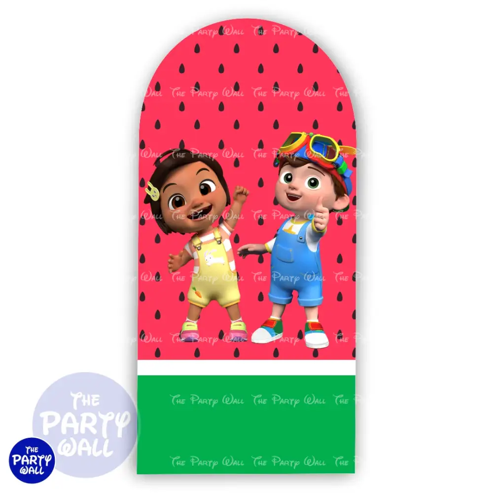 Cocomelon - Funda para mampara de punta redonda o rectangular The Party Wall