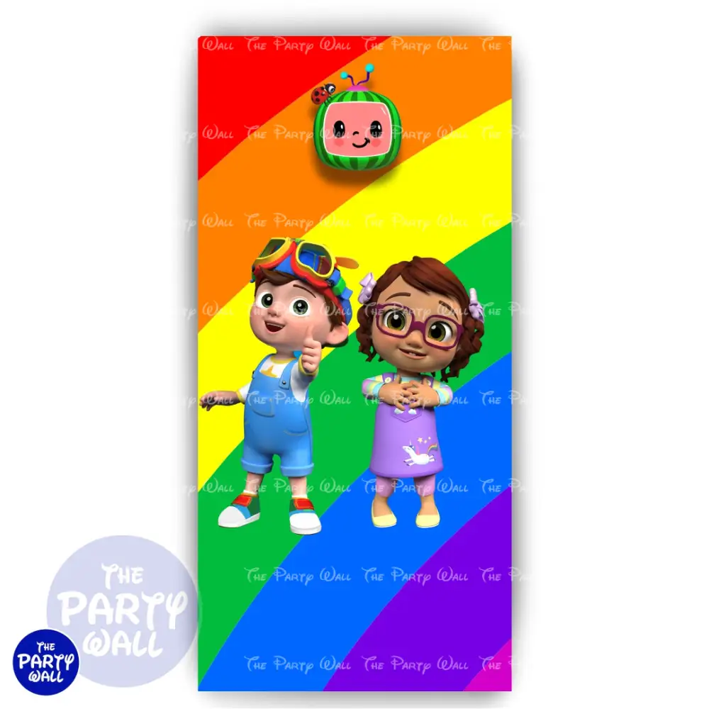 Cocomelon - Funda para mampara de punta redonda o rectangular The Party Wall