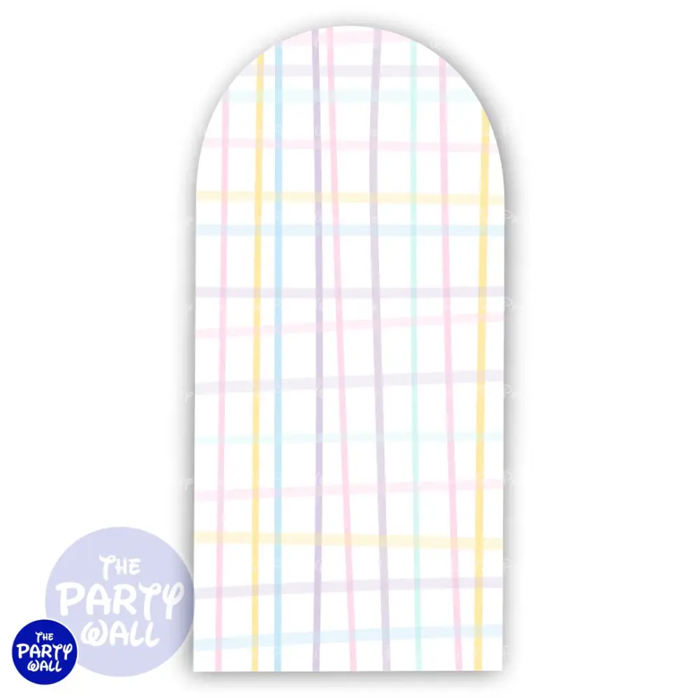 Colores Pasteles - Funda para mampara de punta redonda o rectangular The Party Wall